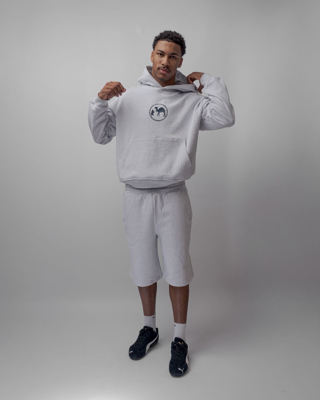 uniform hoodie: gray