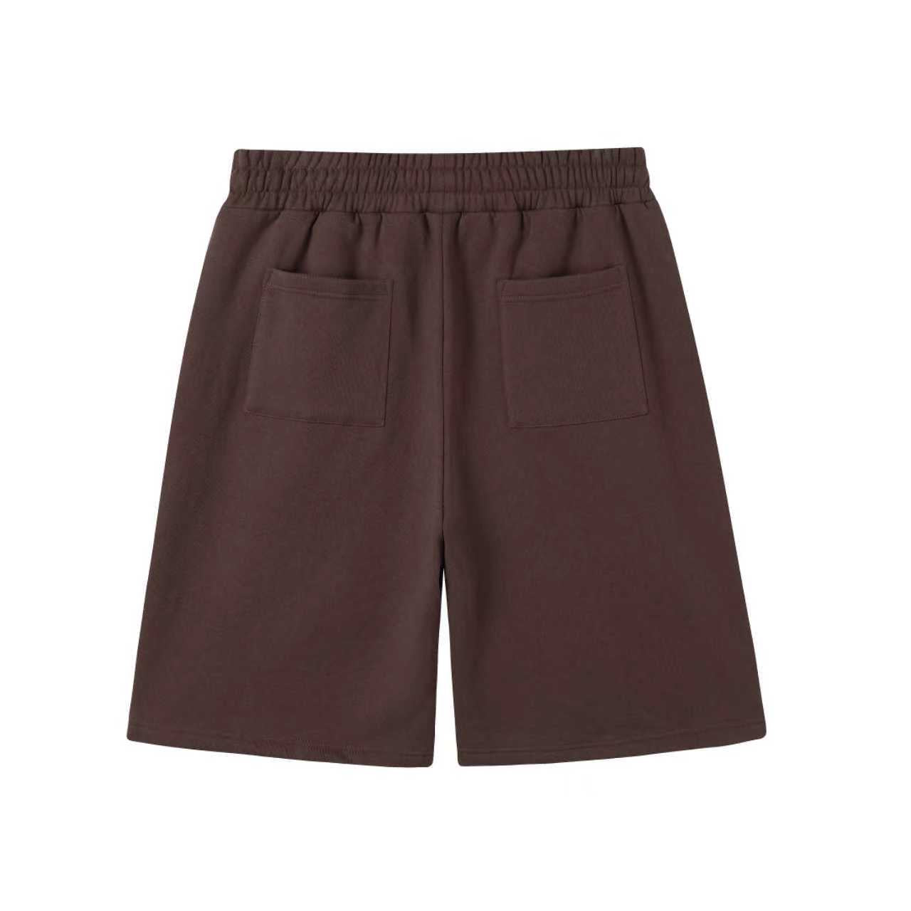 long shorts: brown