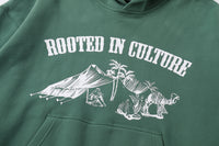 Natural Green Cultural Hoodie