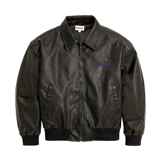 vintage leather jacket