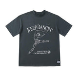 Keep Dancing Gray tee