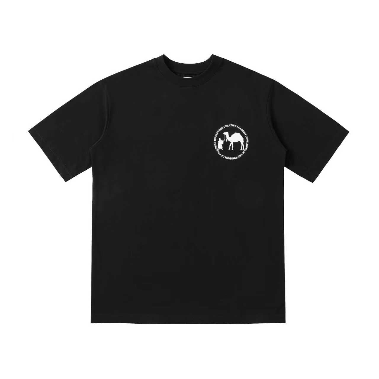 Black iconic logo tee