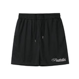 Black Mesh Summer Shorts