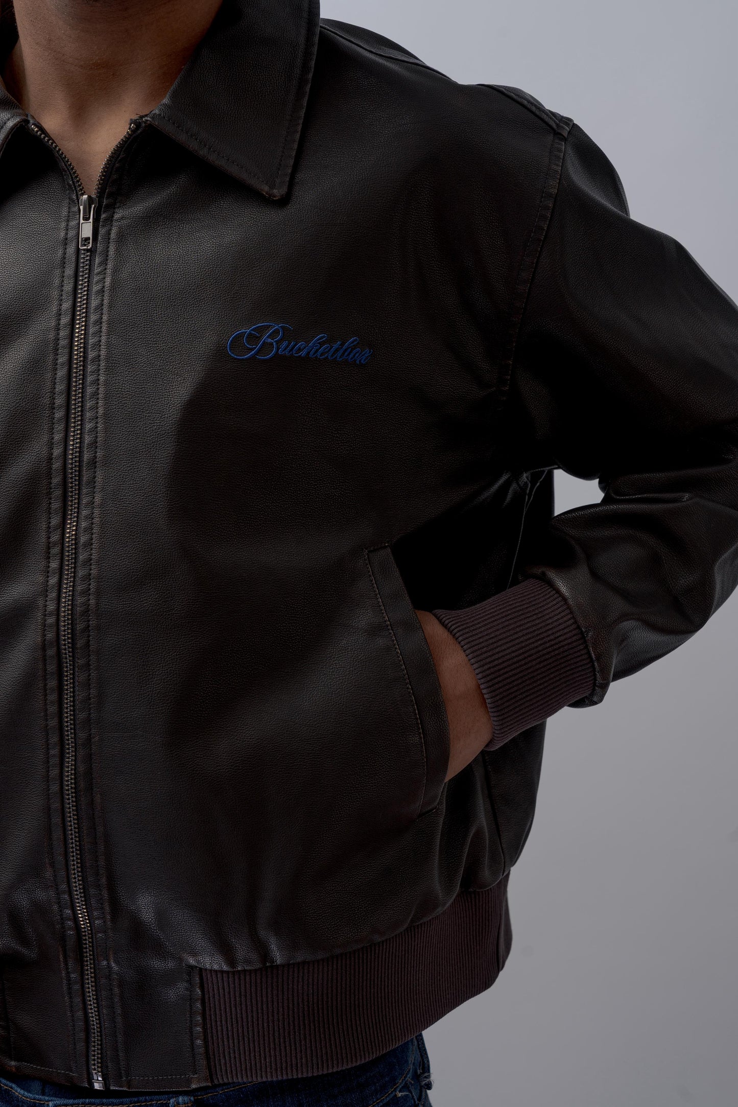 vintage leather jacket