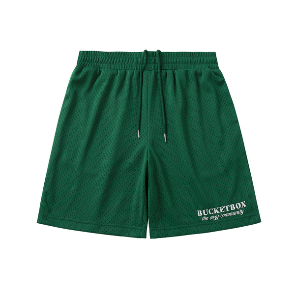 Green Mesh Summer Shorts