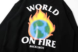 WORLD ON FIRE SWEATER