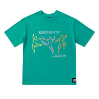 Keep Dancing Green tee