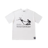 Keep Dancing white tee